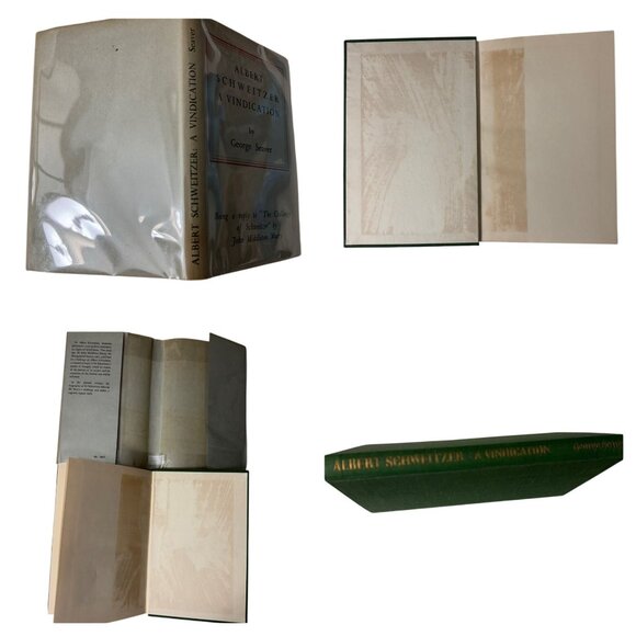 Albert Schweitzer A Vindication George Seaver HC 1950 First Edition James Clark - Picture 4 of 16